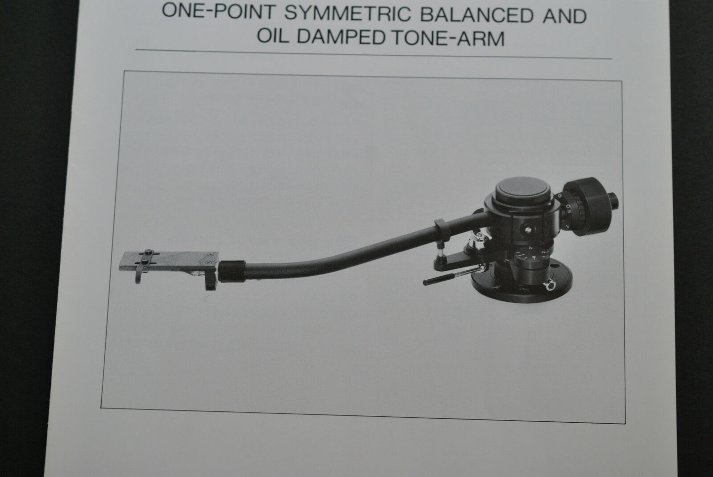 MIB! Koetsu SA-1100D MKIII One-Point Symmetric Balance and Oil Damped Tonearm