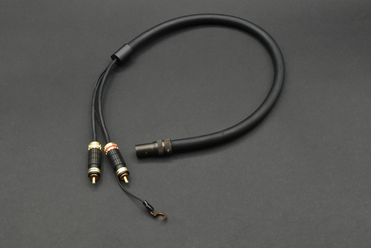 SAEC SCX-5000 D-R Tonearm Phono Cable – PC-Triple C (DIN 5-Pin to RCA,0.6m)