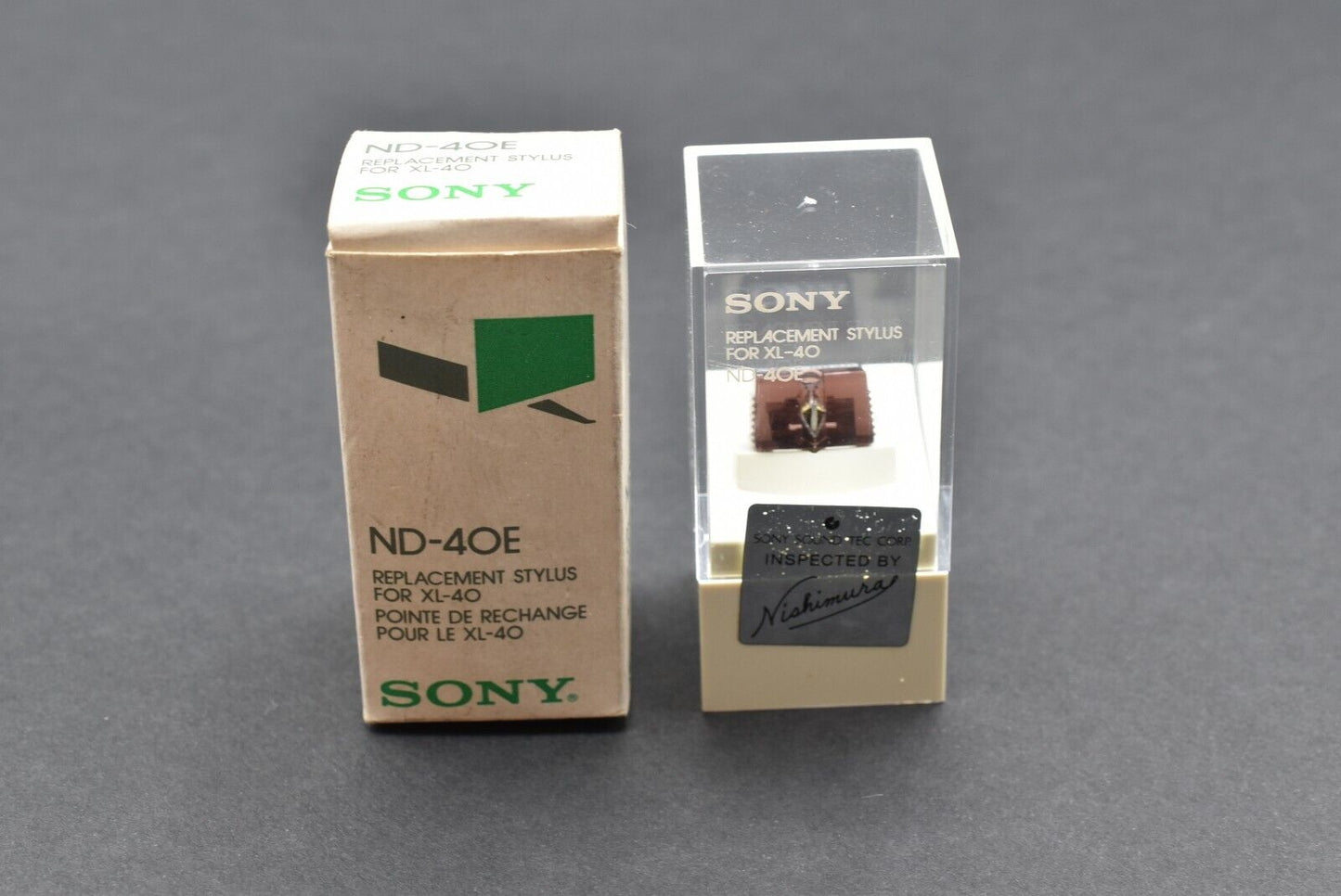 Sony MIB! SONY ND-40E Original Stylus Needle for XL-40 Cartridge – phono cartridge or stylus – high-fidelity audio component for vinyl enthusiasts