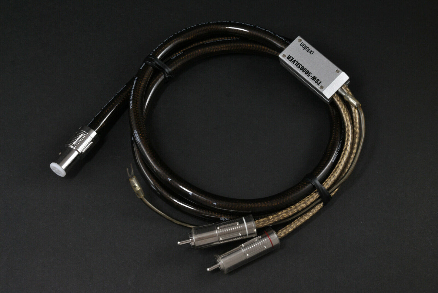 Ortofon Ortofon TSW-5000 Silver 6NAg 99.9999% Tonearm Arm Cable / 1.2m – phono tonearm cable – audiophile-grade replacement cord for clear analog sound