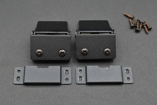 Micro Seiki MICRO DD-6 DD-7 DD-8 DD-35 DD-40 etc Dustcover Hinge Bracket x 2 – dustcover hinge bracket – replacement hinge part for vintage turntable lids