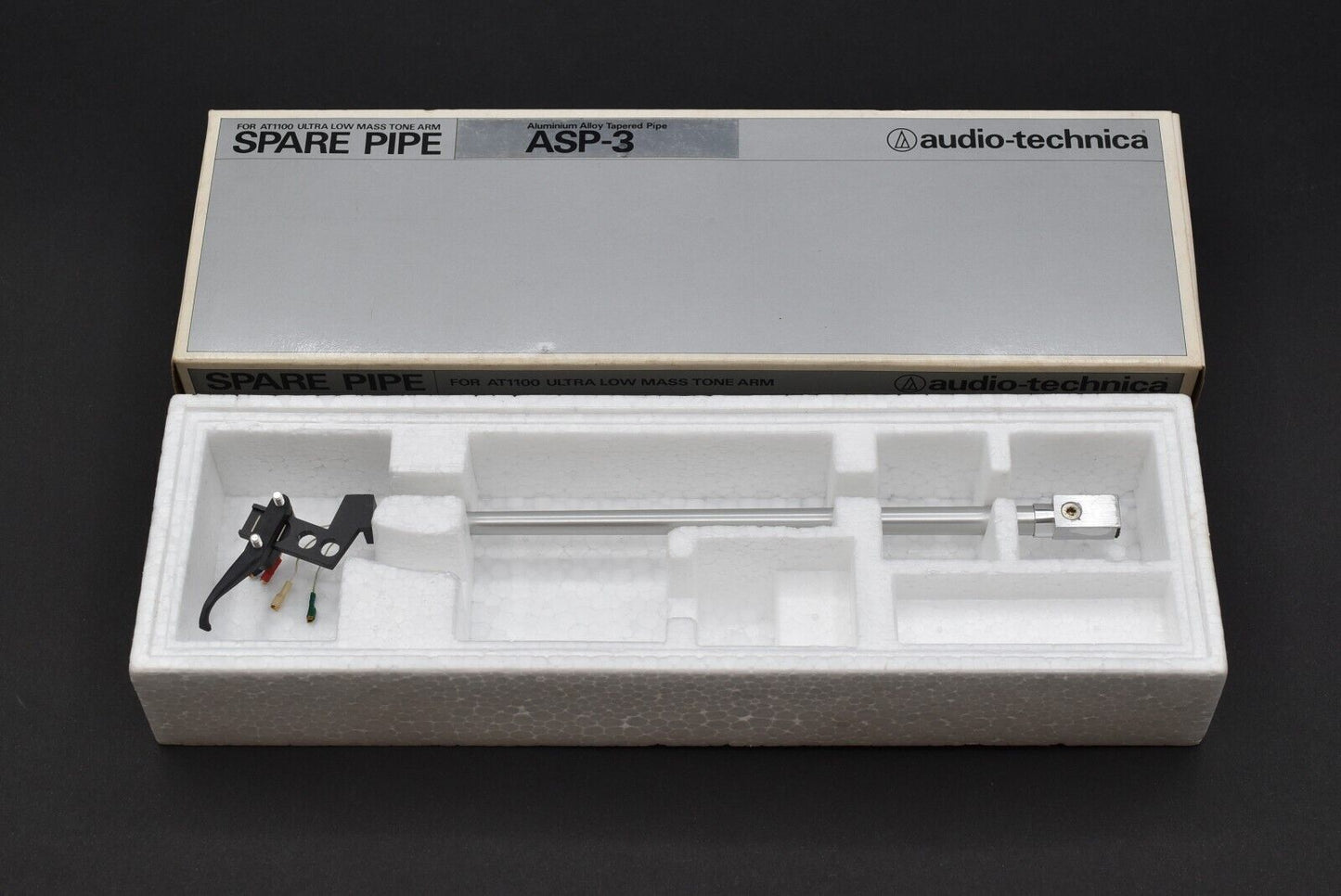 Audio-Technica Audio Technica ASP-3 (OFC Lead Wire) Pipe Tube Arm for AT-1100 – vintage HiFi audio part from Japan