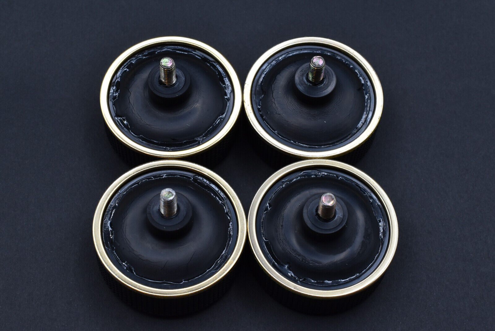 Technics Technics SL-1200 LTD Gold  insulator foot foots feet x 4pcs – turntable insulator foot – vibration damping and isolation for record players