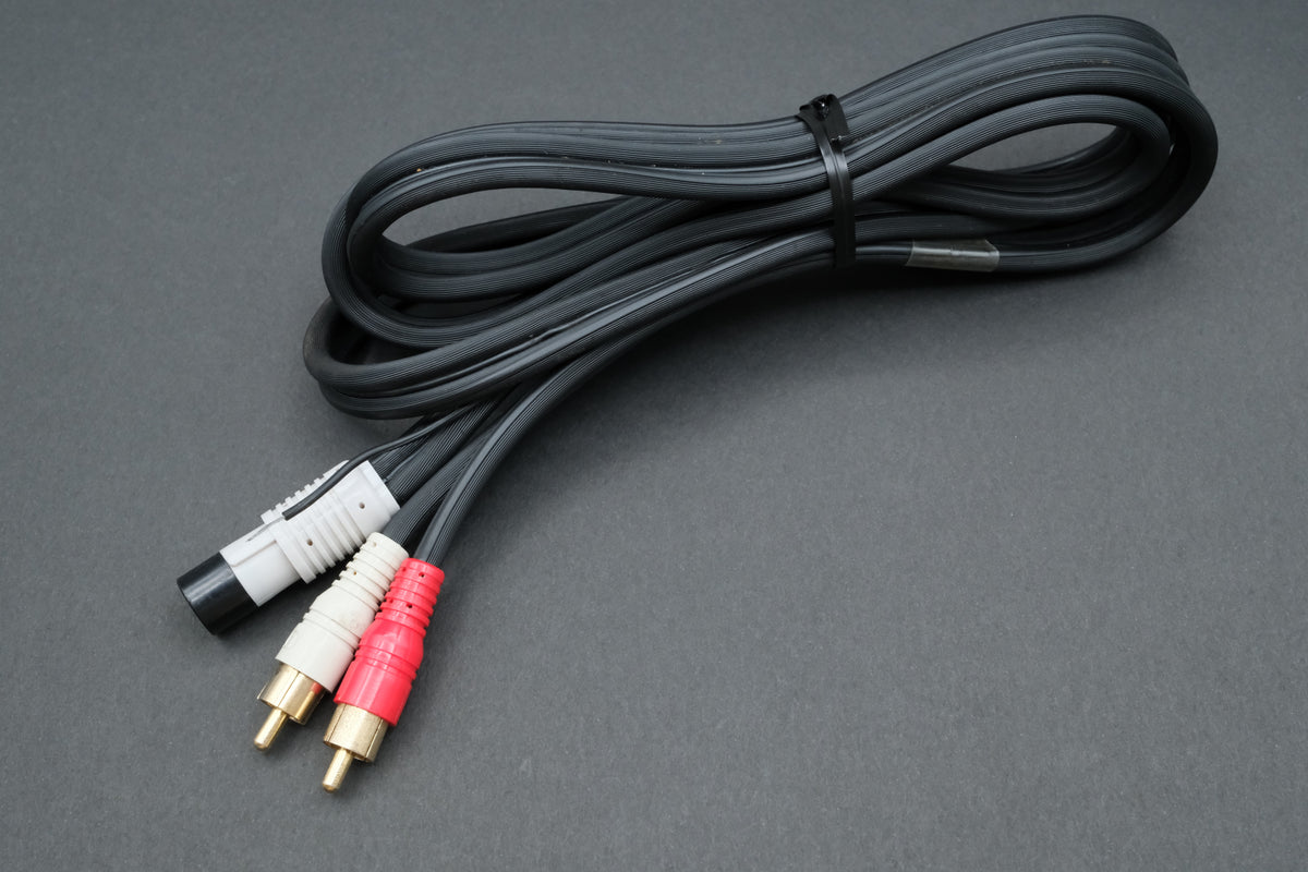 Vintage 5-Pin Tonearm Phono Cable DIN to RCA【Ships from US🇺🇸】
