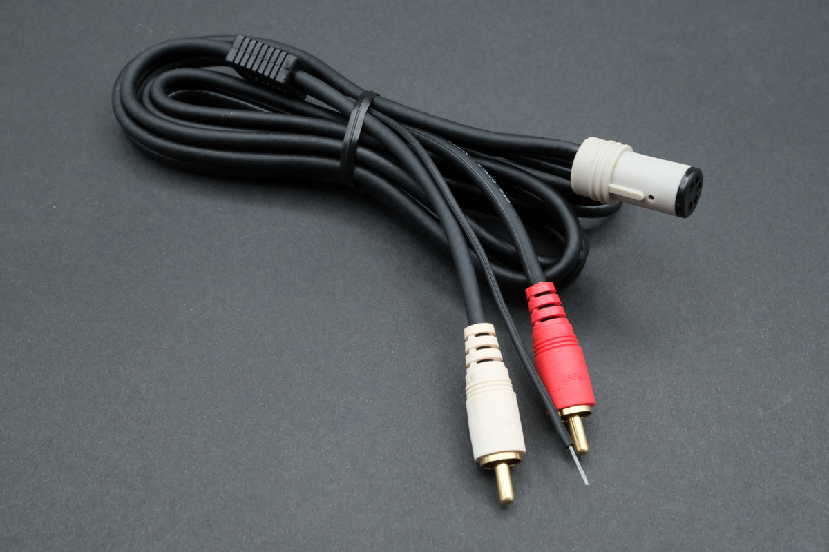 Micro Seiki OFC 5-Pin Tonearm Phono Cable DIN to RCA