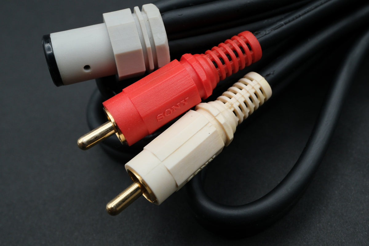 Sony 5-Pin Tonearm Phono Cable DIN to RCA