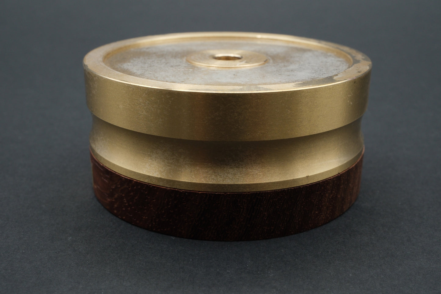 Yamaha YDS-3 Record Stabilizer – Brass & Wood Construction / 680g (03)