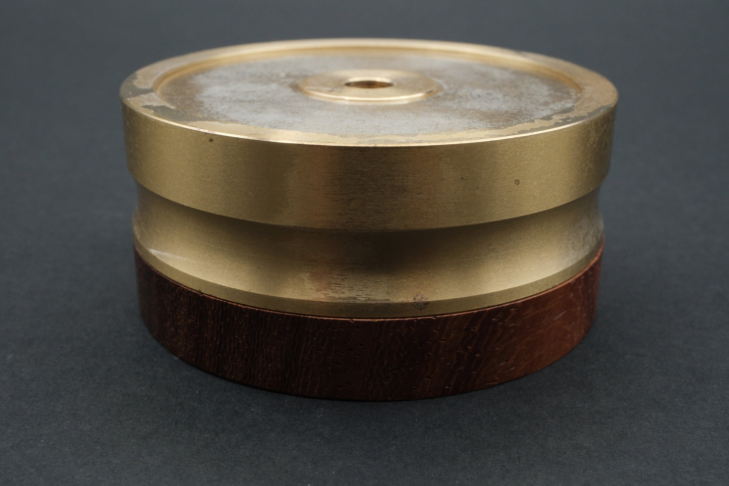 Yamaha YDS-3 Record Stabilizer – Brass & Wood Construction / 680g (03)