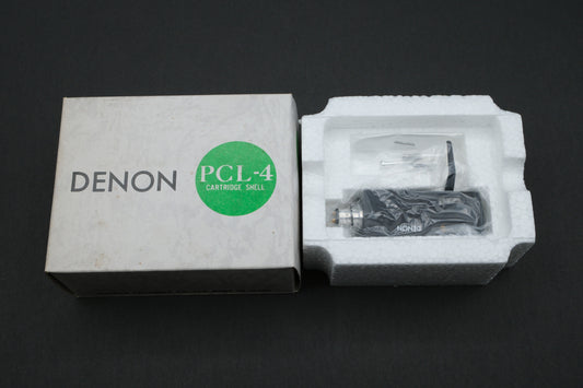 Denon PCL-4 Black Headshell - New Old Stock (NOS) - 9.0g