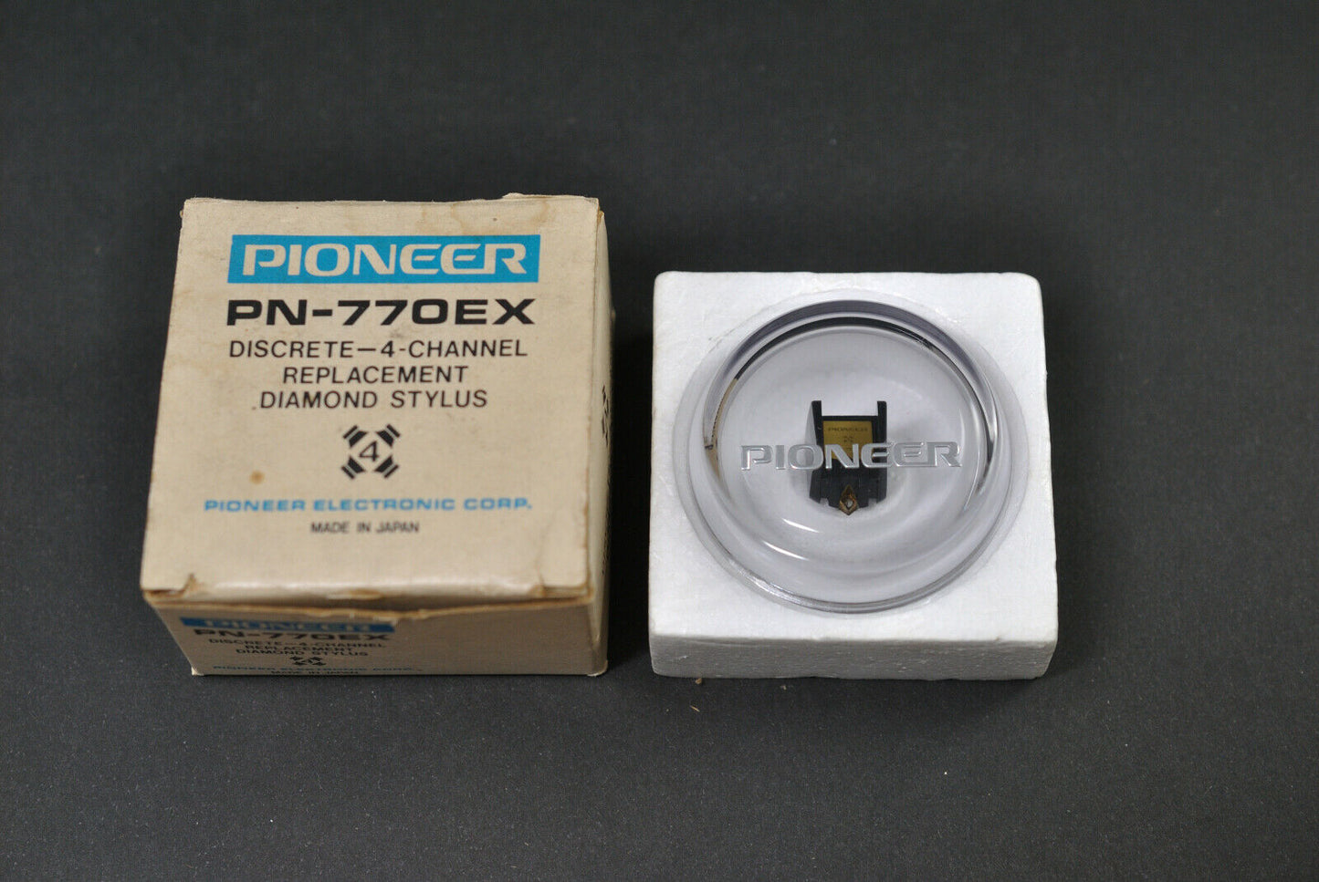 Pioneer PC-770EX Discrete 4ch MM Cartridge with MIB! Original stylus PN-770EX